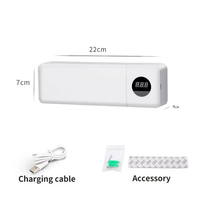 Stérilisateur De Brosse À Dents Électrique Stérilisation De Brosse À Dents UV Avec 4 Emplacements Mural Rechargeable Pour Porte-Brosse À Dents De Salle De Bain