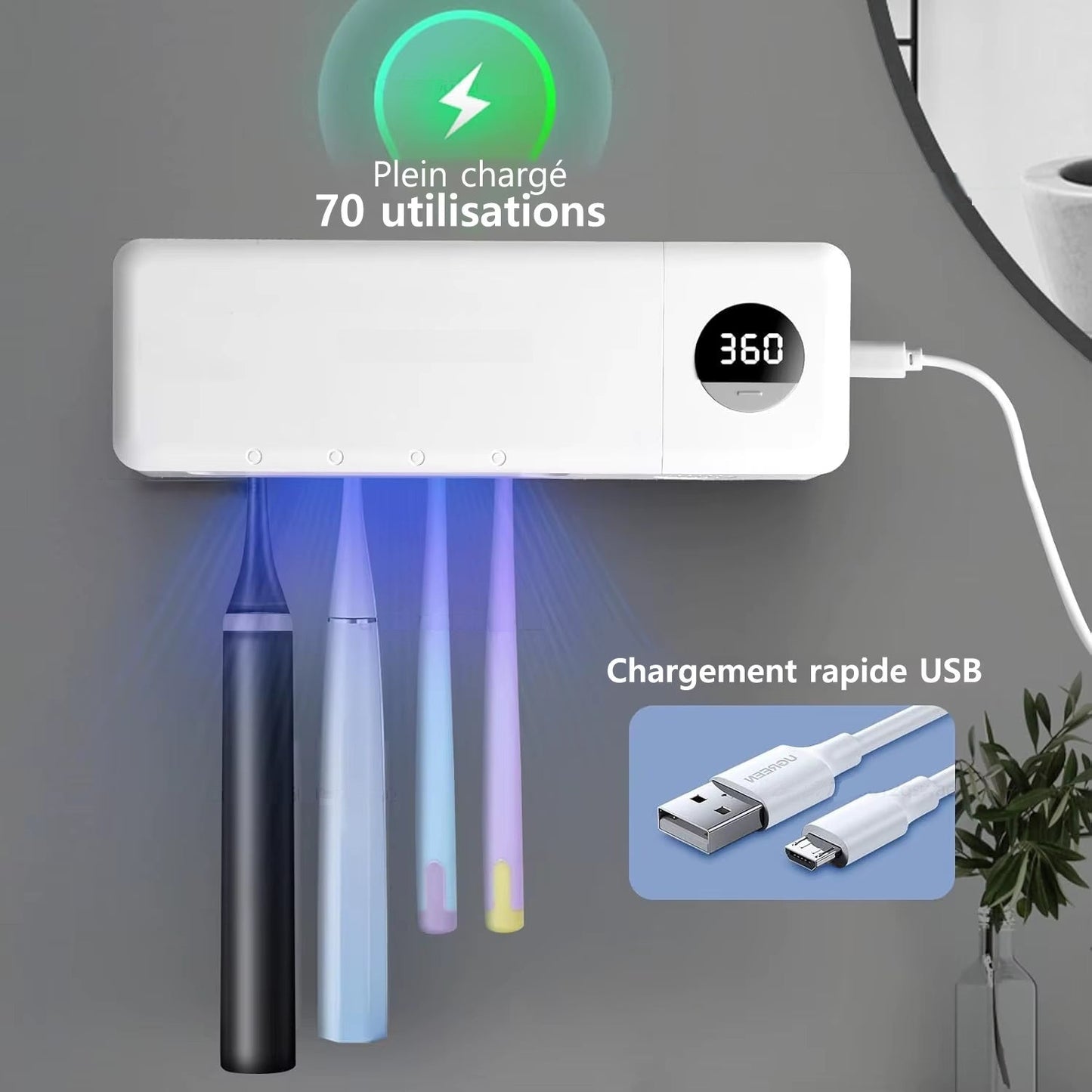 Stérilisateur de brosse à dents